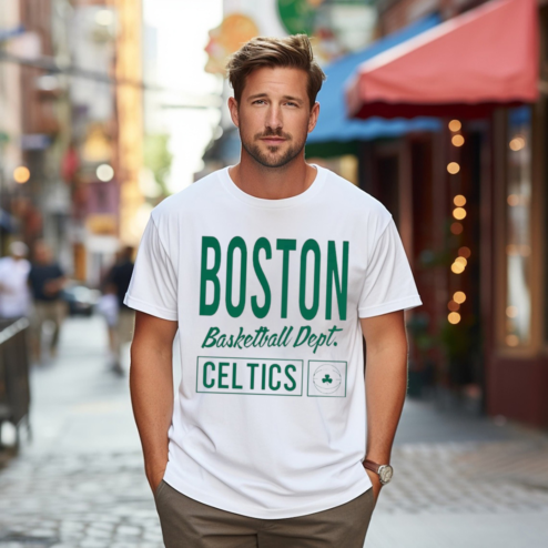 Boston Celtics Baseketball Dept Shirt