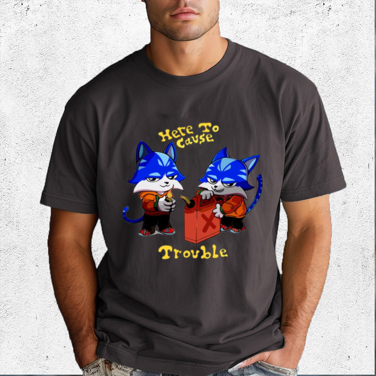 Toshi Base Here To Cause Trouble Shirt