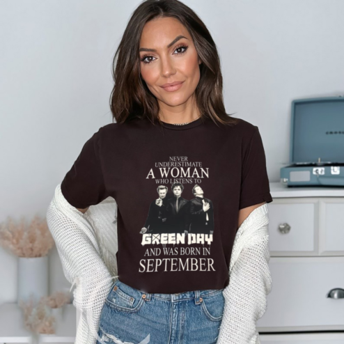 Never Underestimate A Girl Who Listen To Green Day And Was Born In January Shirt
