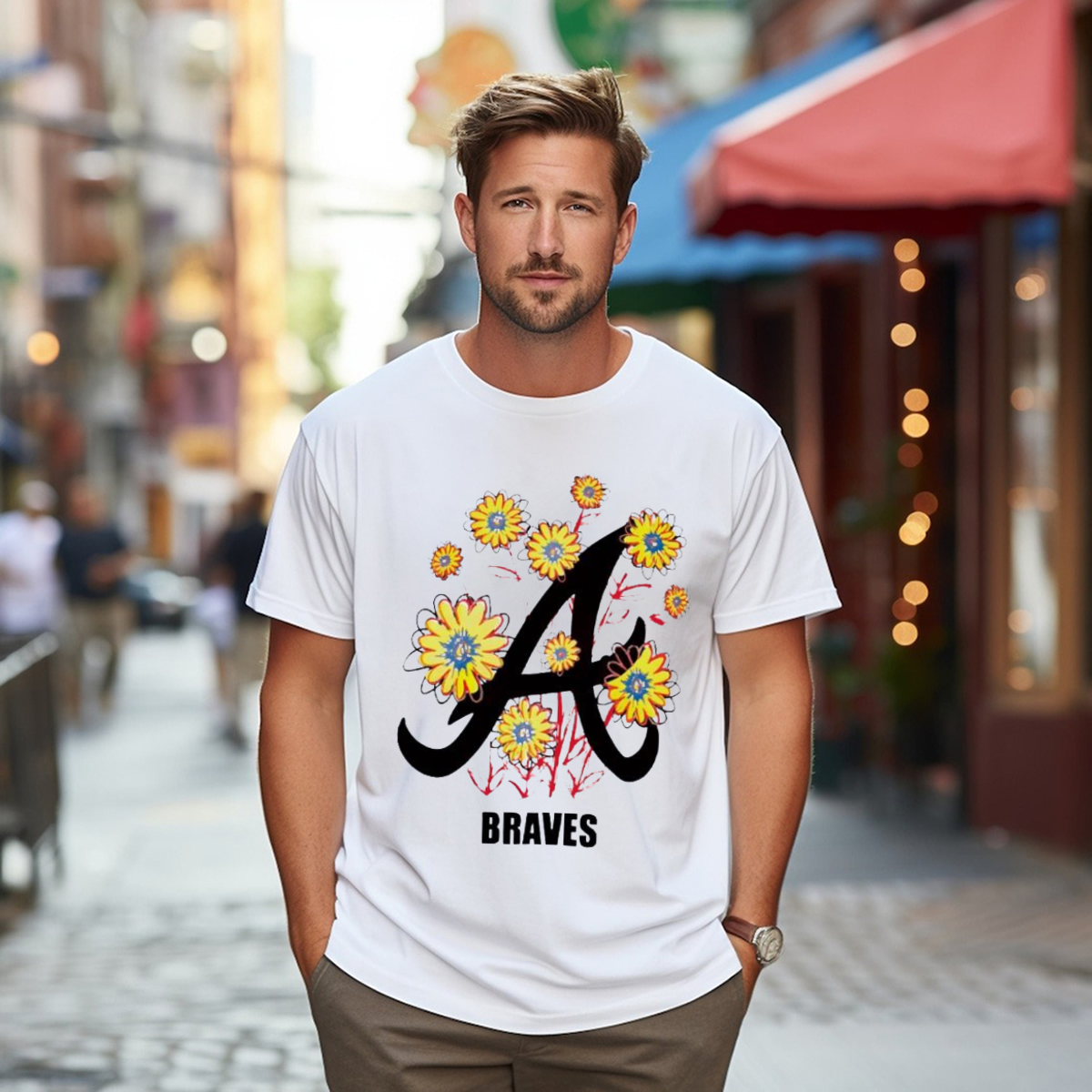 Floral MLB Atlanta Braves Shirt