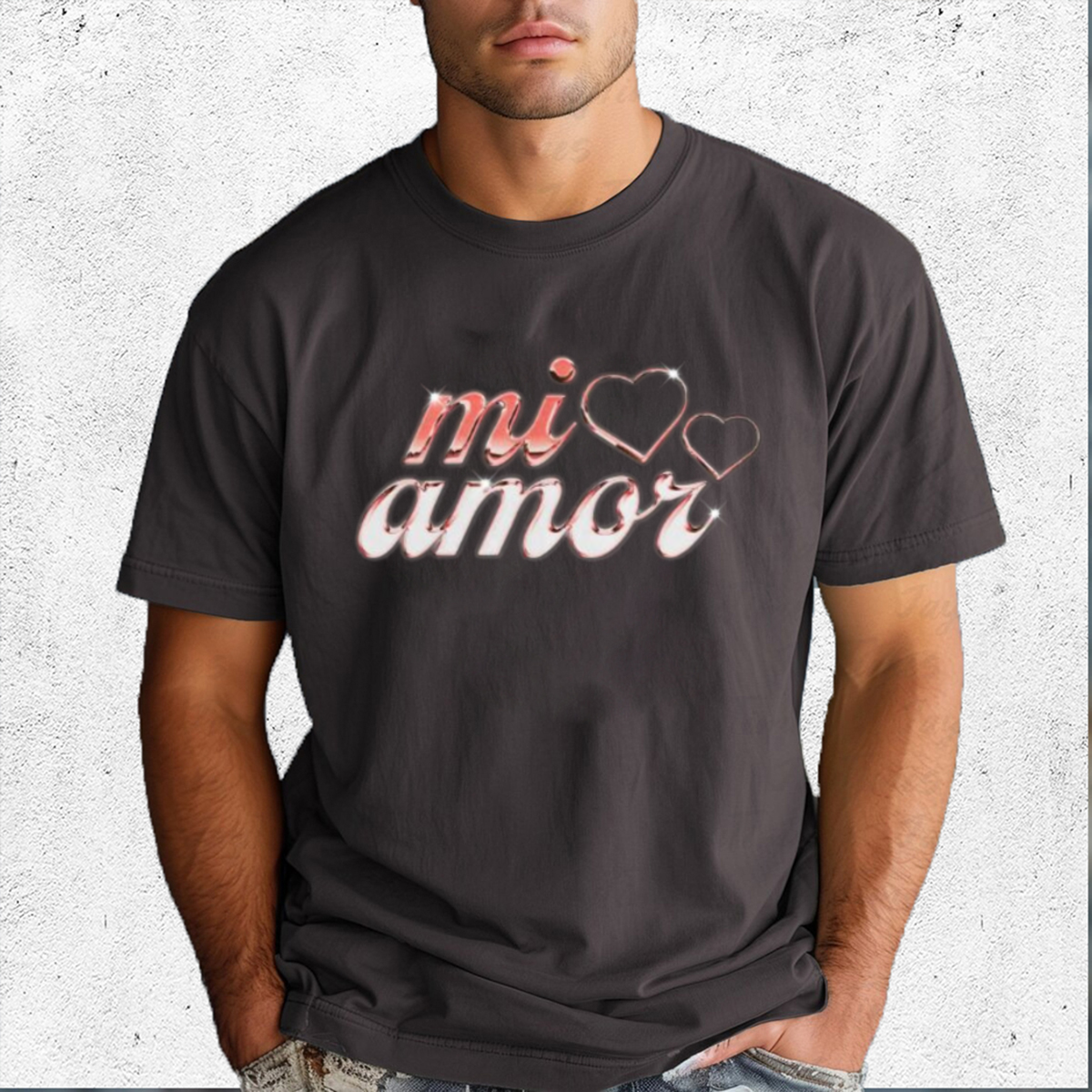 Itsjvke Store Mi Amor Text Shirt