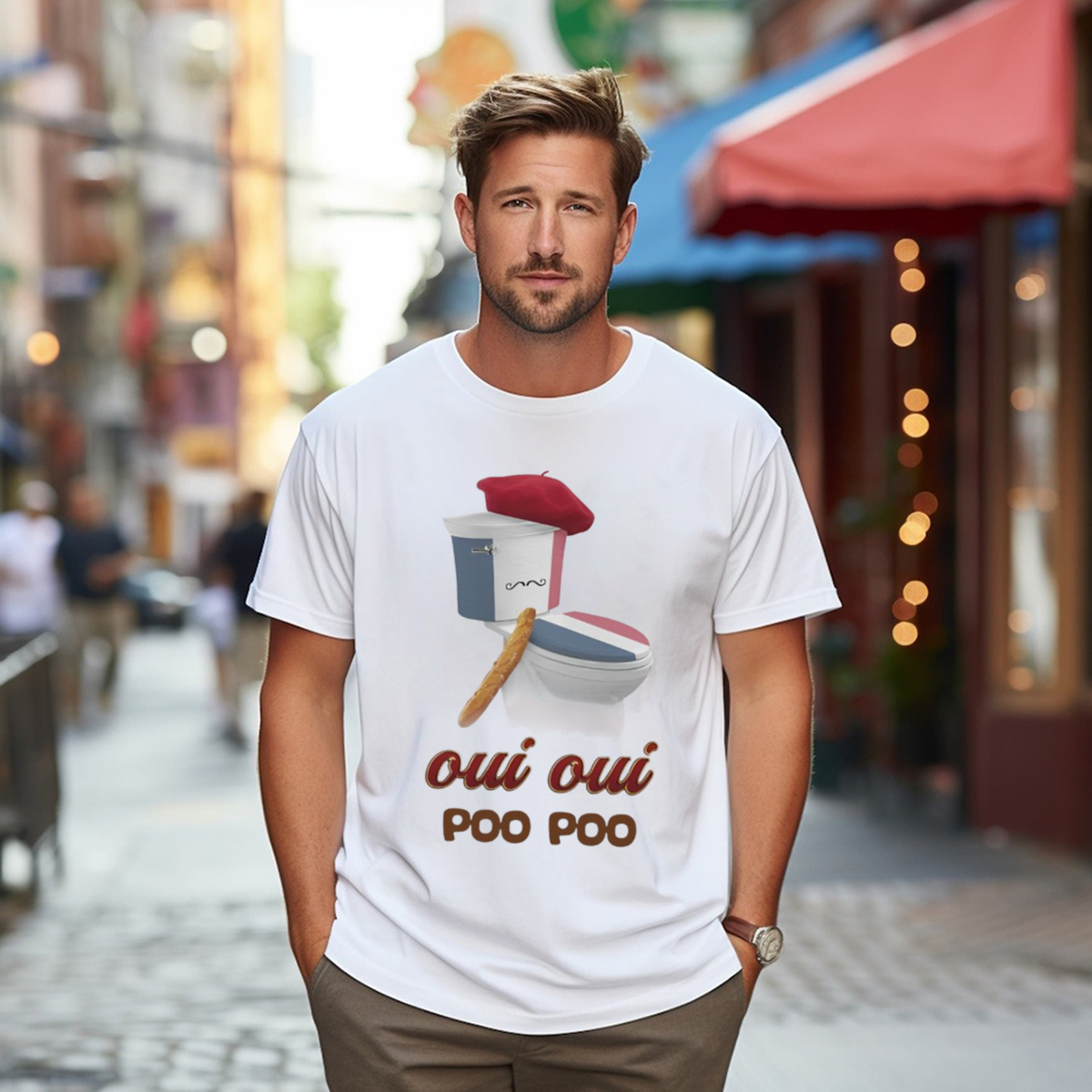 Oui Oui Poo Poo French Toilet Shirt