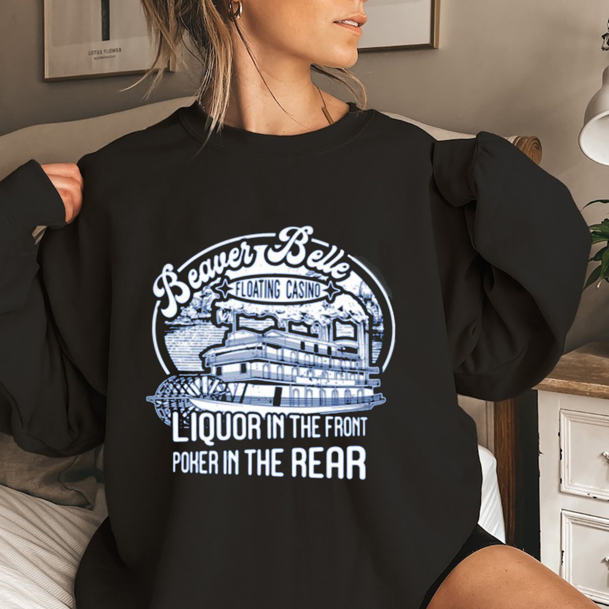 Vegas Matt Wearing Beaver Belle Floating Casino Liquor In The Front Poker In The Rear Shirt