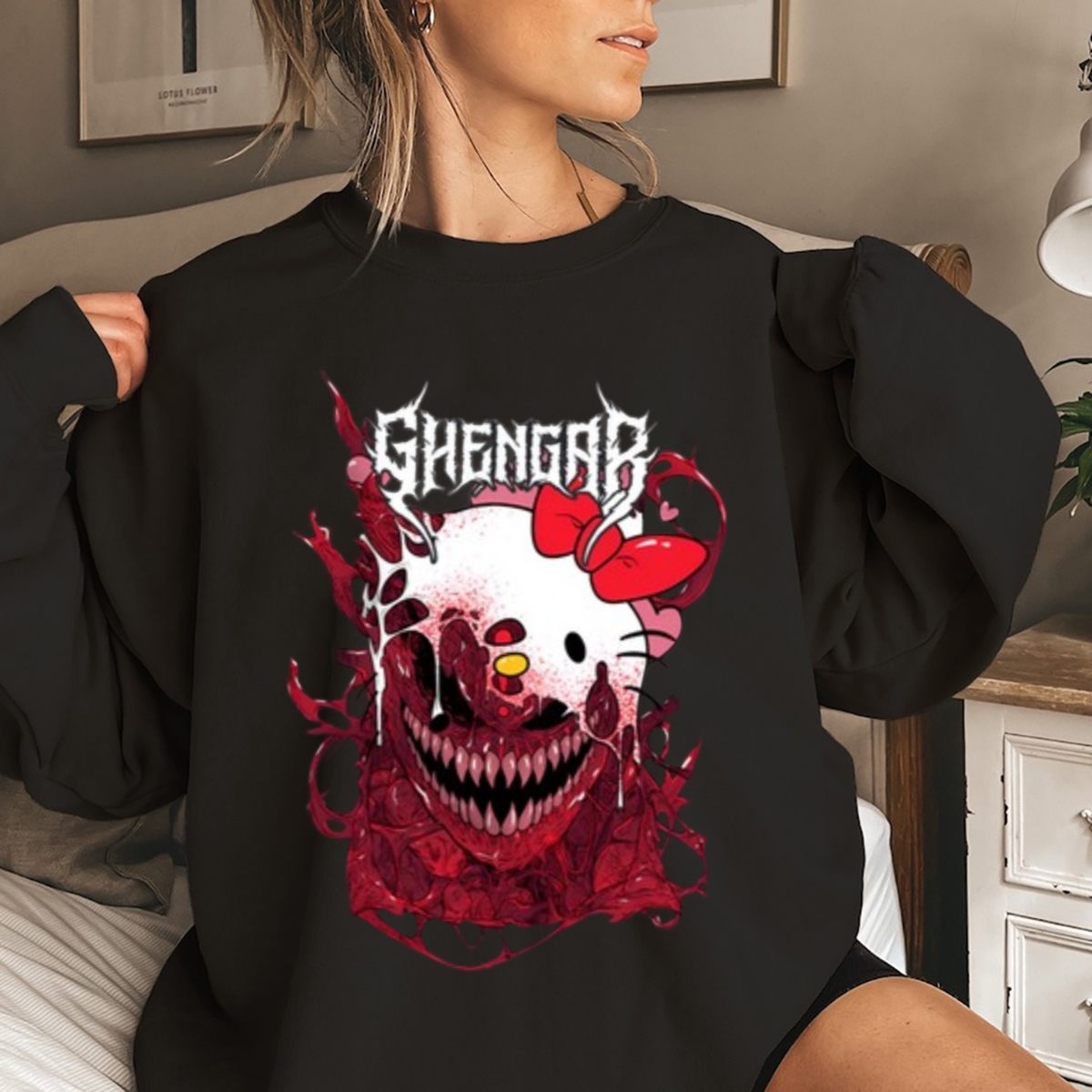 Hello Kitty Ghastly Hello Ghengar Shirt