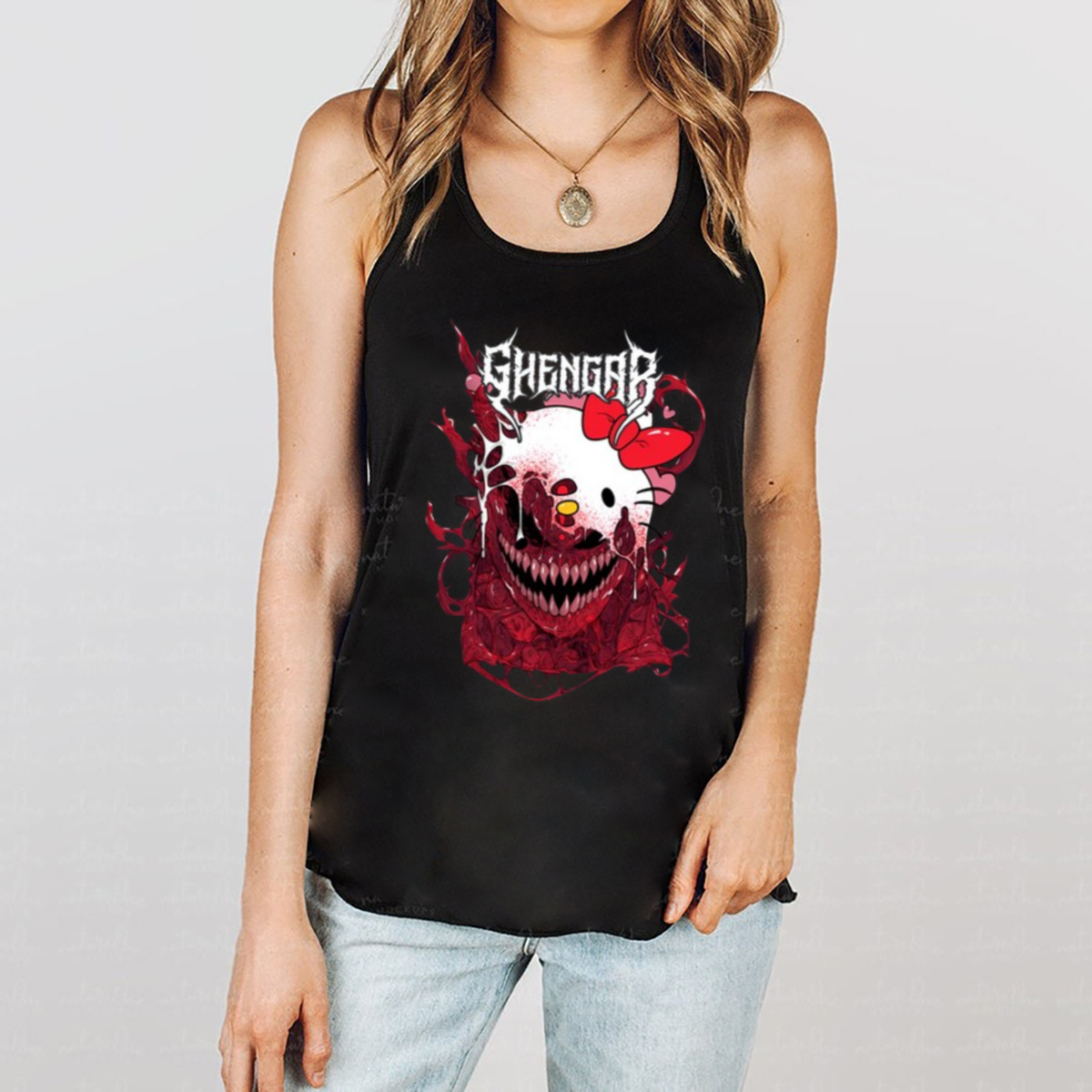 Hello Kitty Ghastly Hello Ghengar Shirt Hello Kitty Ghastly Hello Ghengar Shirt