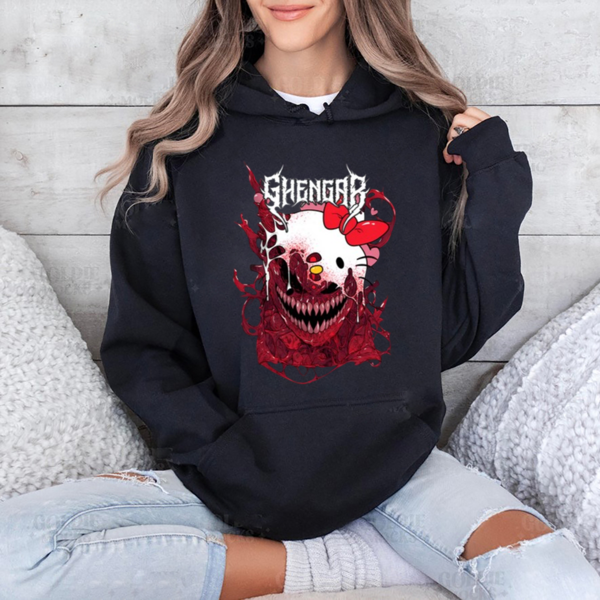 Hello Kitty Ghastly Hello Ghengar Shirt Hello Kitty Ghastly Hello Ghengar Shirt