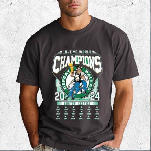 Boston Celtics 18 Time World Champions 1975 2024 Shirt