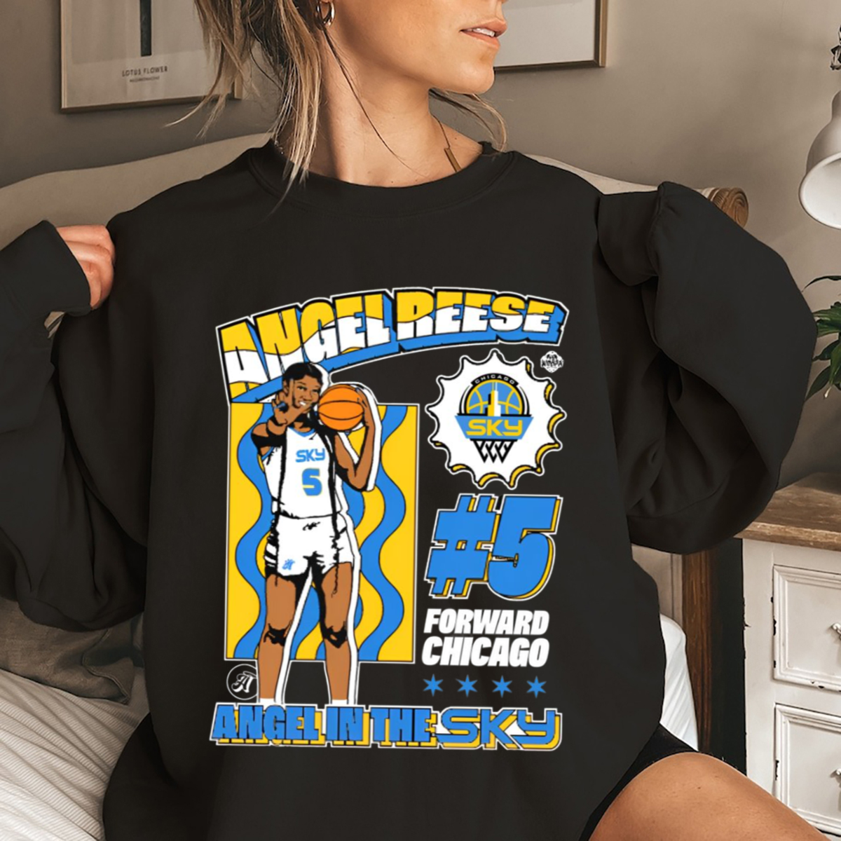 Angel Reese 5 Forward Chicago Angel In The Sky Shirt