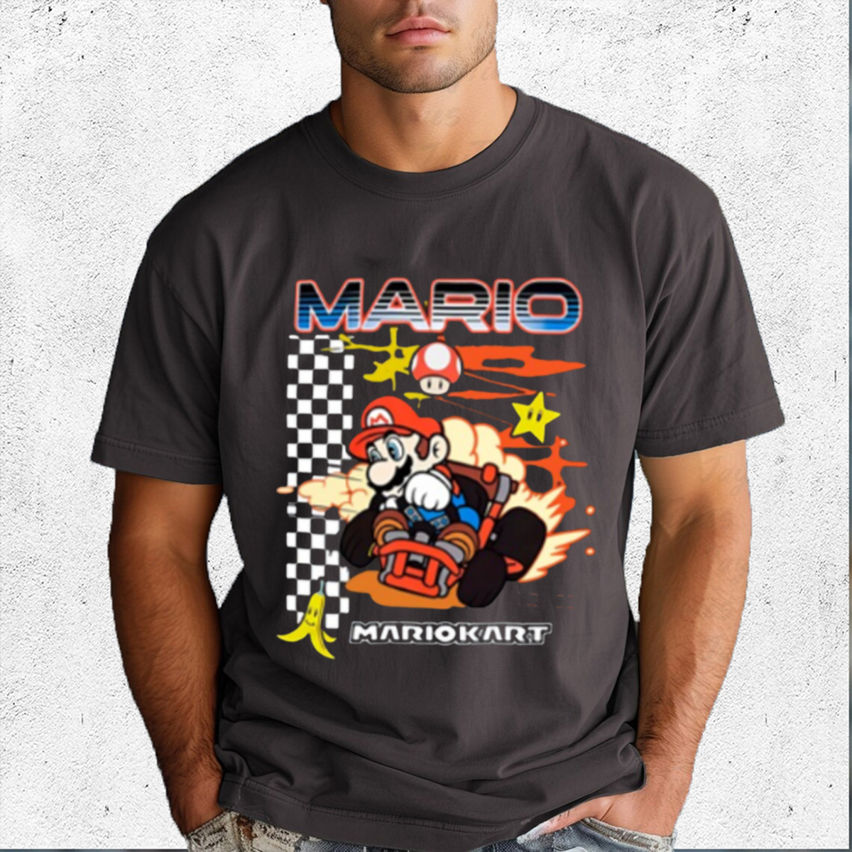 Mario Kart Racing Finish Line Shirt