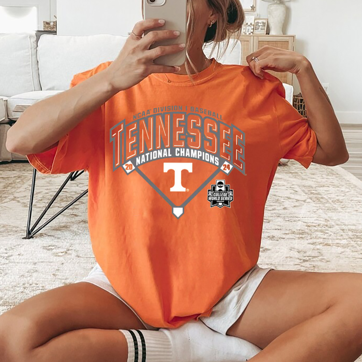 Tennessee National Champions 2024 NCAA Division I Baseball College World Series Diamond Shirt