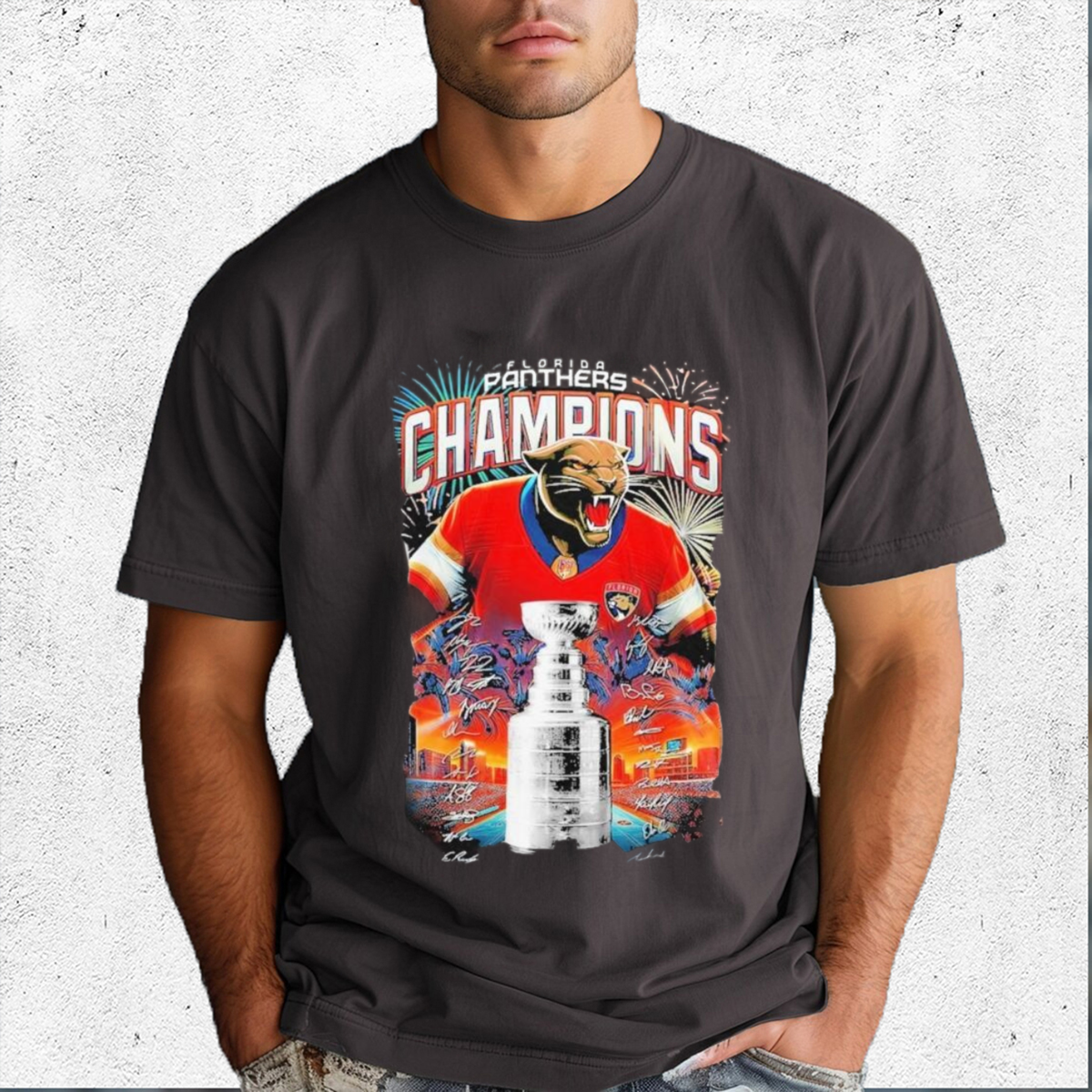 Florida Panthers Stanley Cup Champions 2024 Signatures Shirt