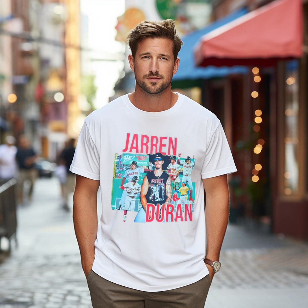 Mark Contreras Custom Jarren Duran Cutoff Shirt