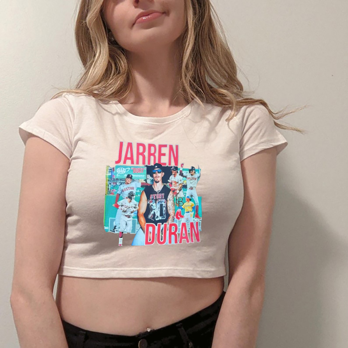 Mark Contreras Custom Jarren Duran Cutoff Shirt Mark Contreras Custom Jarren Duran Cutoff Shirt