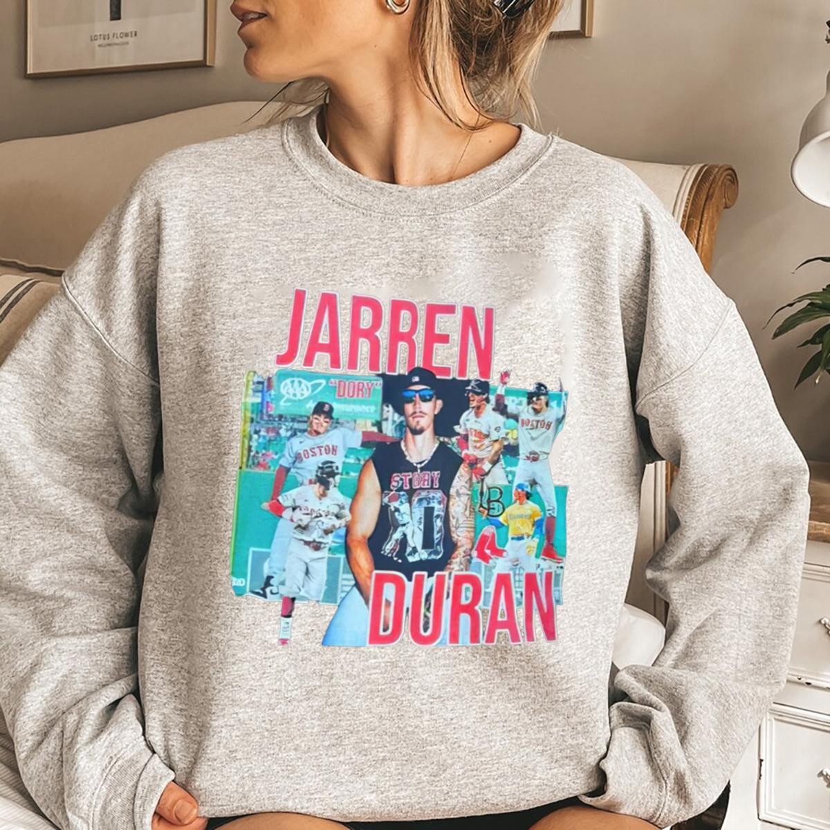 Mark Contreras Custom Jarren Duran Cutoff Shirt Mark Contreras Custom Jarren Duran Cutoff Shirt