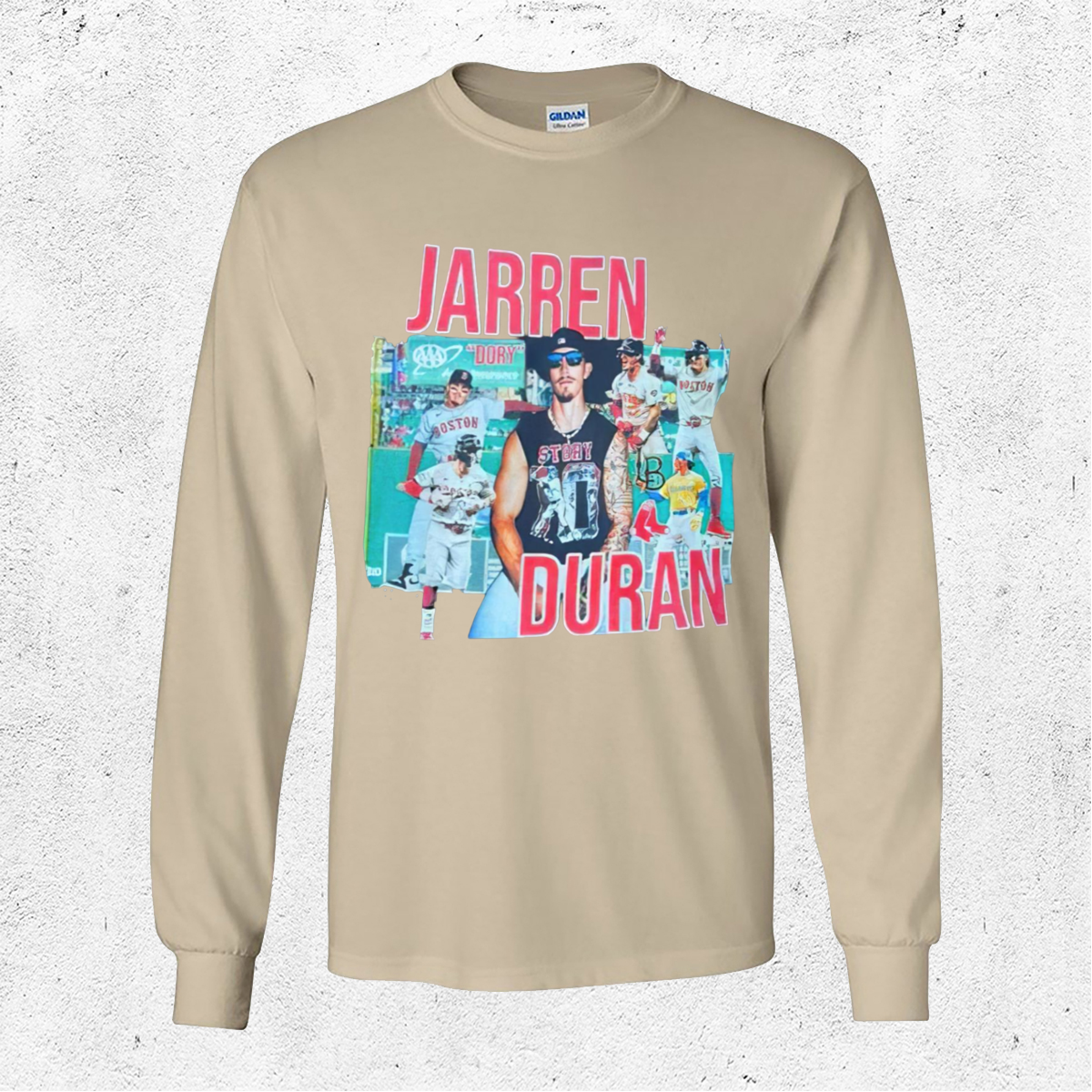 Mark Contreras Custom Jarren Duran Cutoff Shirt Mark Contreras Custom Jarren Duran Cutoff Shirt
