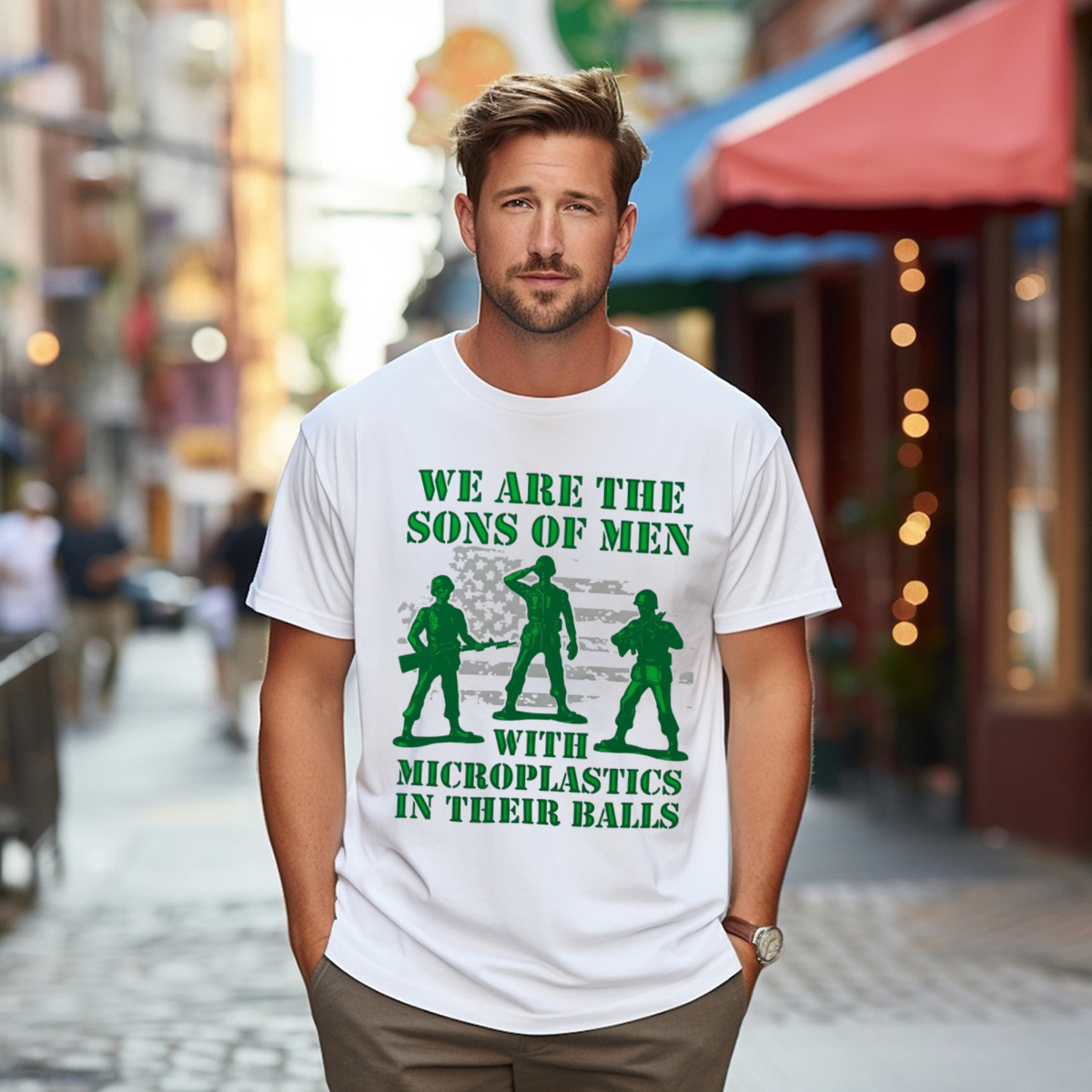 We Are The Sons Of Men With Microplastics In Their Balls Shirt