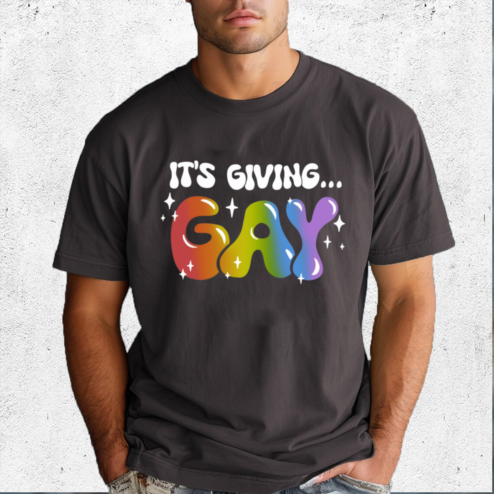 It Is Giving Gay Pride Shirt