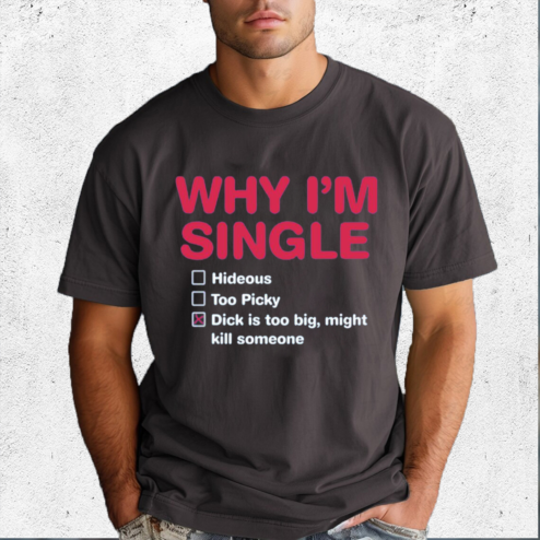 Why I Am Single Hideous Too Picky Dick Is Too Big Might Kill Someone Shirt