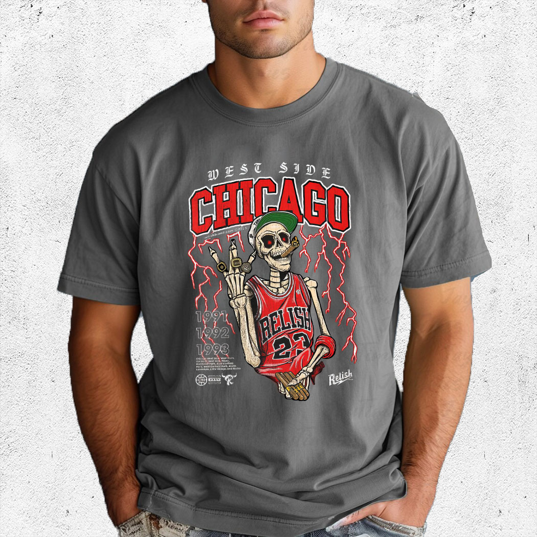 Skeleton West Side Chicago Champion Lightning Vintage Shirt 15 Picturestees Customized Gifts