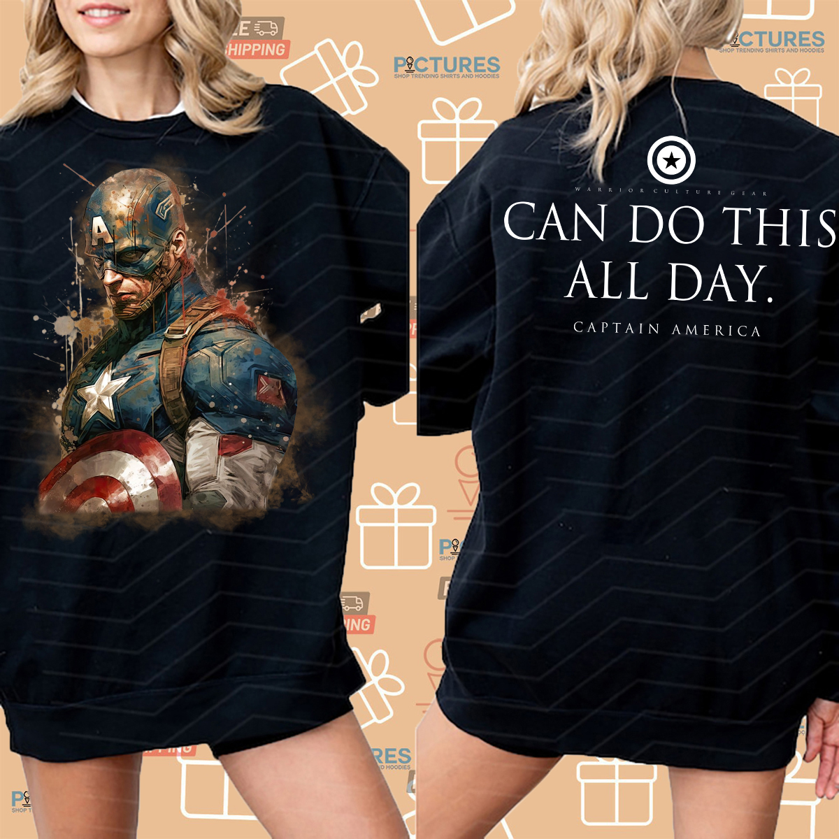 Captain America I Can Do This All Day Marvel Shirt
