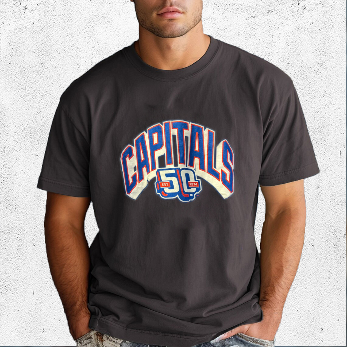 Washington Capitals 50th Anniversary Est 1974 Shirt Washington Capitals 50th Anniversary Est 1974 Shirt