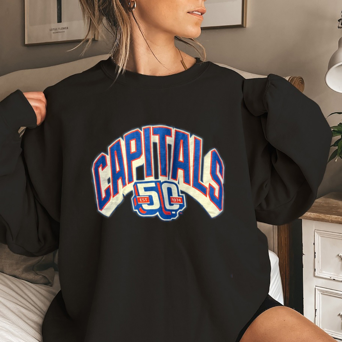 Washington Capitals 50th Anniversary Est 1974 Shirt Washington Capitals 50th Anniversary Est 1974 Shirt