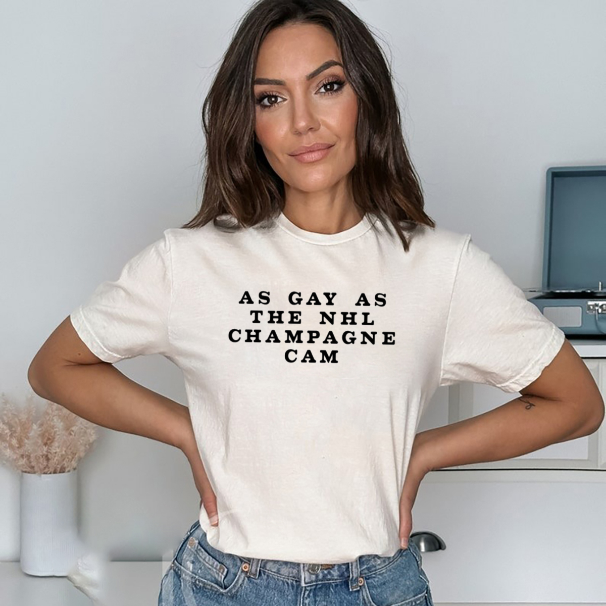 As Gay As The NHL Champagne Cam Shirt - Picturestees Clothing LLC