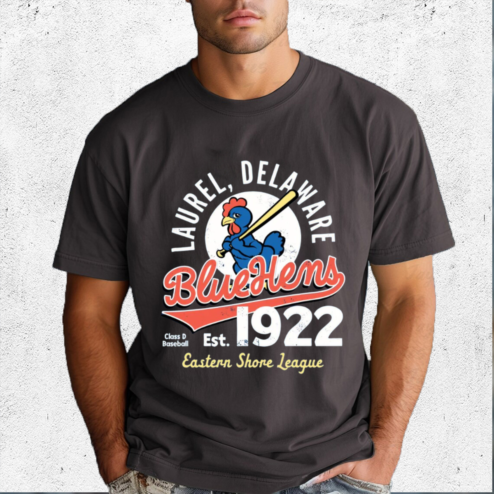 Blue Hens Laurel Delaware Est 1922 Eastern Shore League Shirt