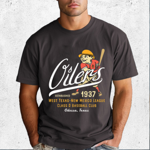 Oilers West Texas New Mexico League Class D Baseball Club Shirt