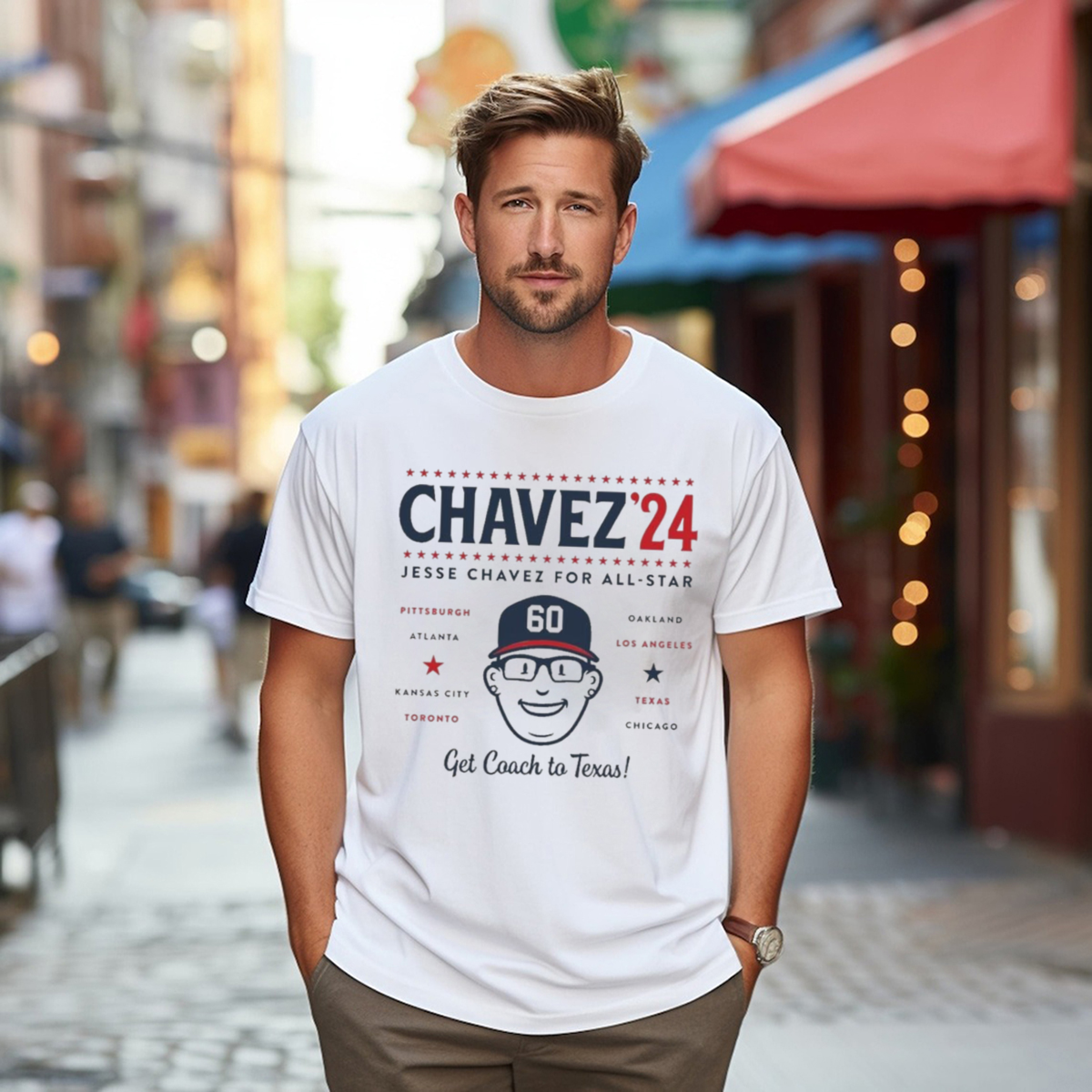 Jesse Chavez For All Star Get Coach To Texas 2024 Shirt