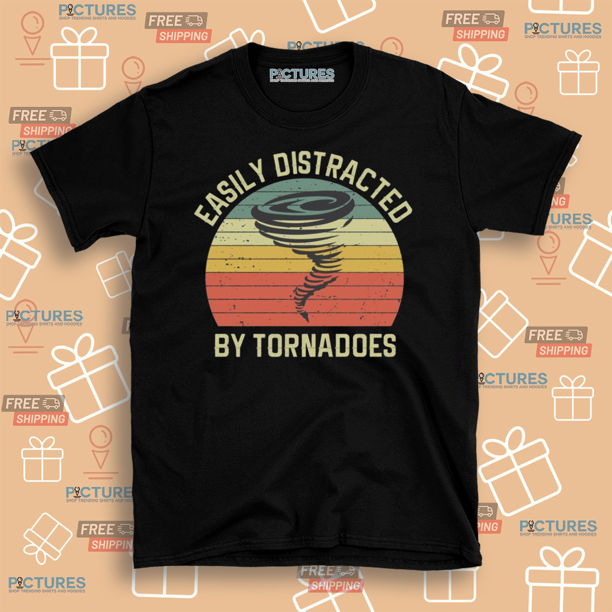 Easily Distracted By Tornadoes Shirt