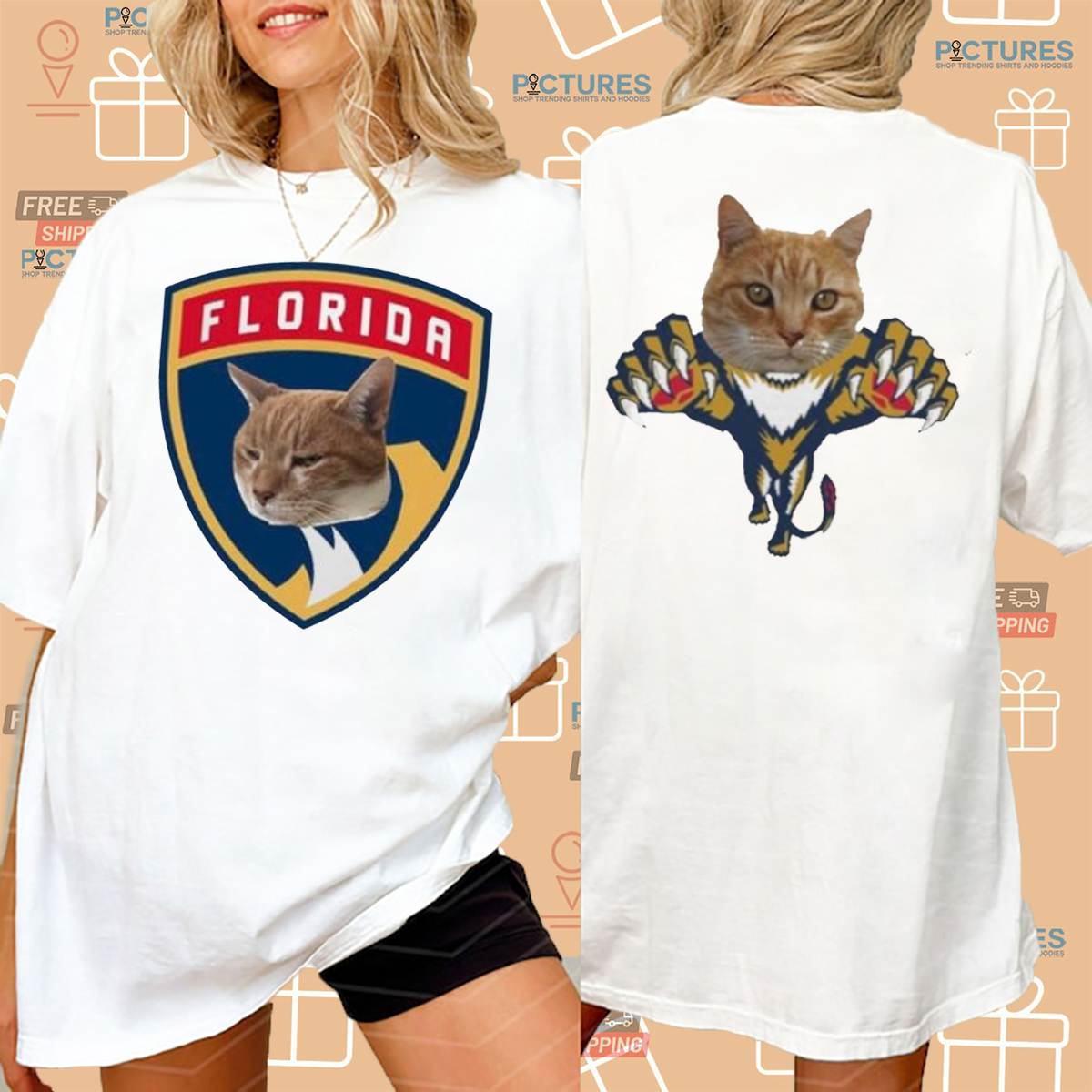 Paul Maurice Wearing Cat Florida Panthers