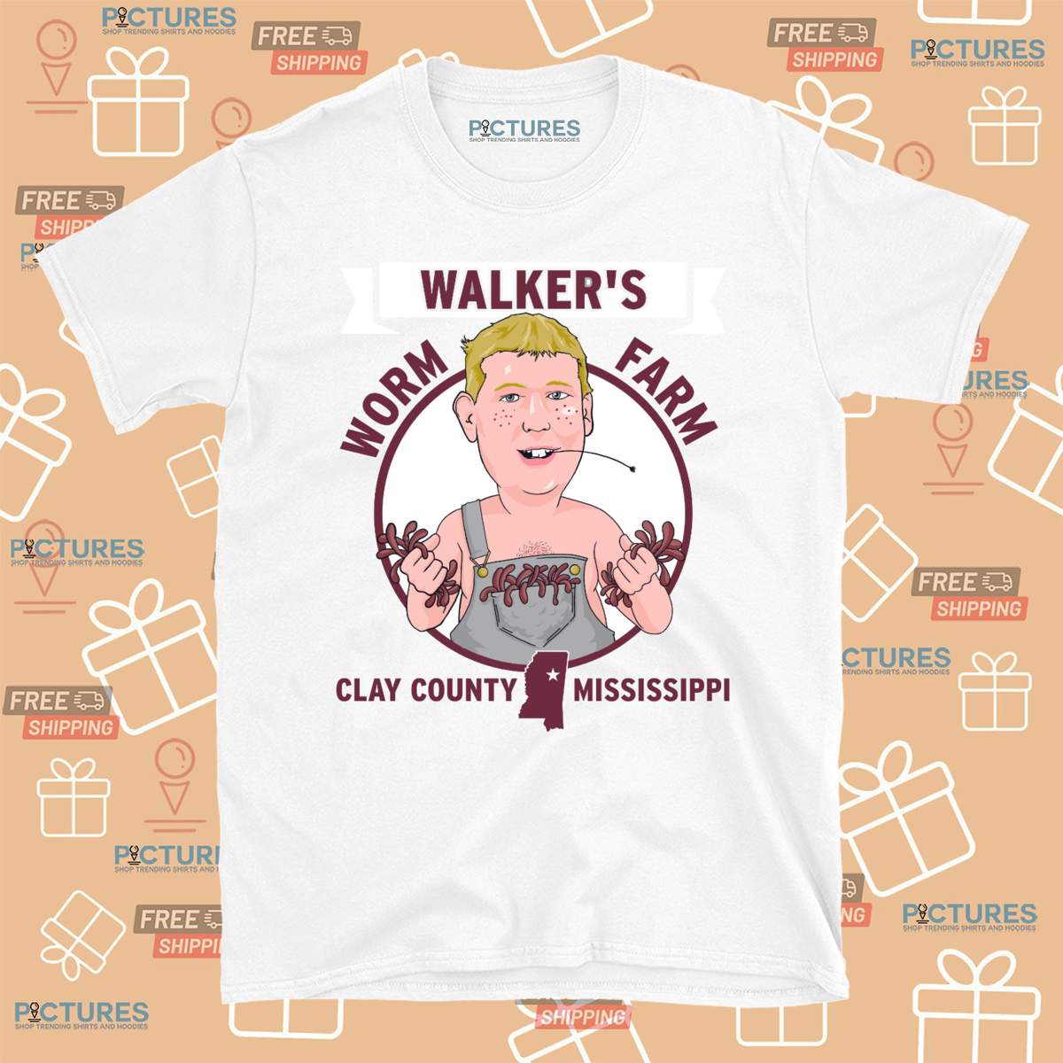 Walkers Worm Farm Clay County Mississippi Shirt 10 Walkers Worm Farm Clay County Mississippi Shirt