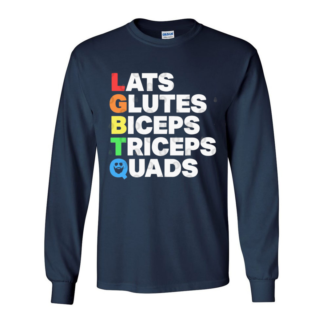 LGBTQ Lats Glutes Biceps Triceps Quads Shirt LGBTQ Lats Glutes Biceps Triceps Quads Shirt