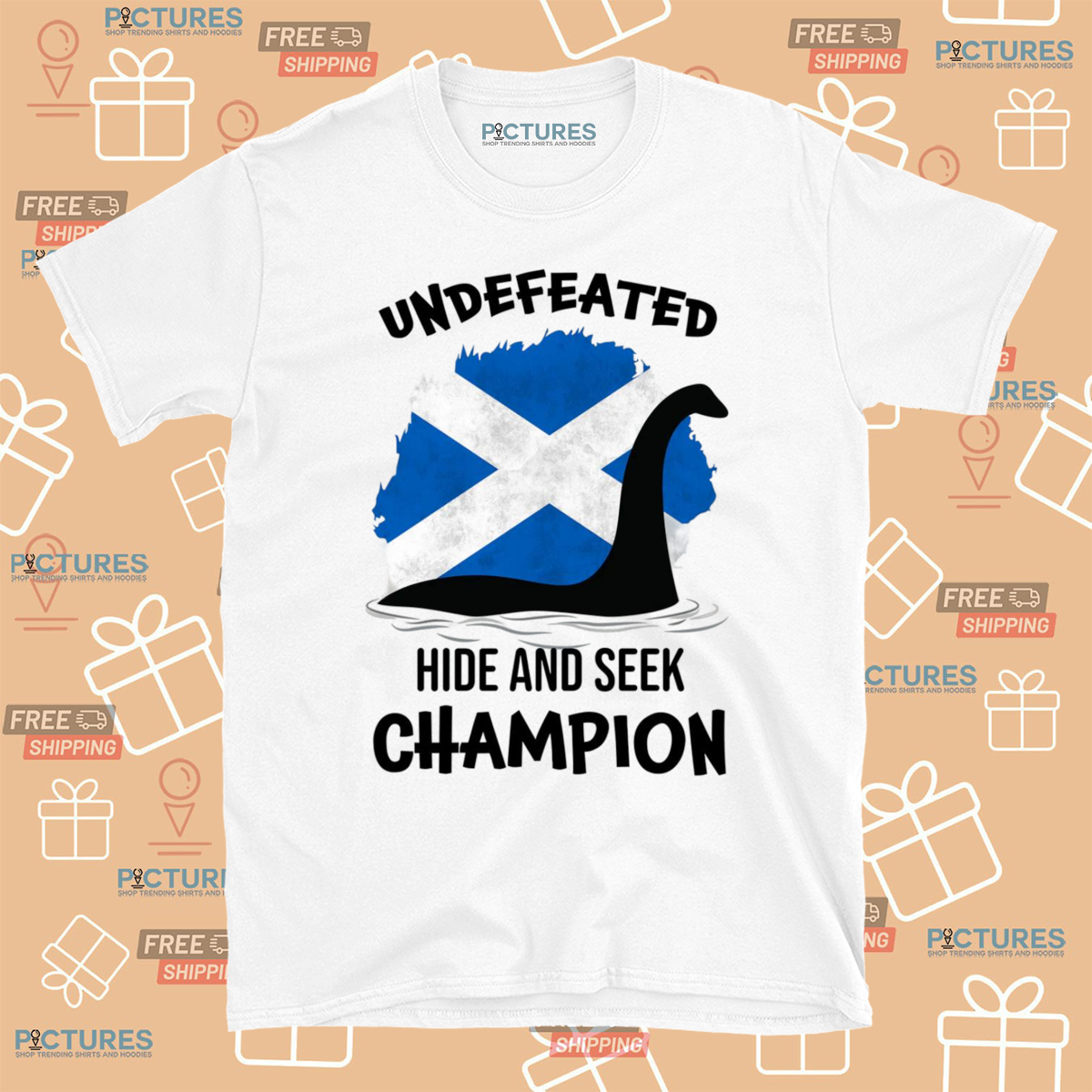 Loch Ness Monster Undefeated Hide And Seek Champion Shirt