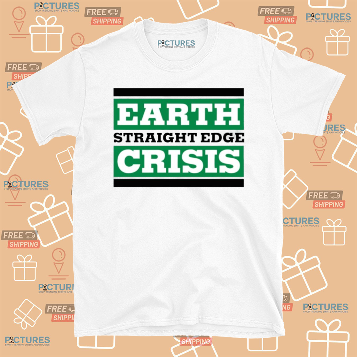 Earth Straight Edge Crisis Chain Shirt