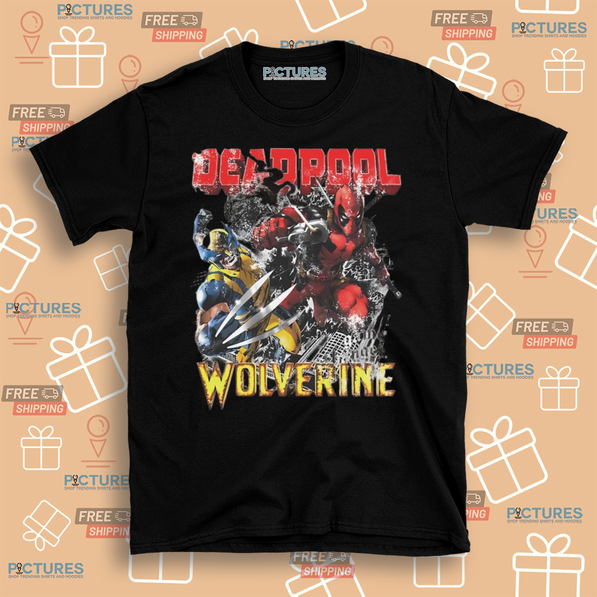 Deadpool And Wolverine Cartoon 2024 Shirt