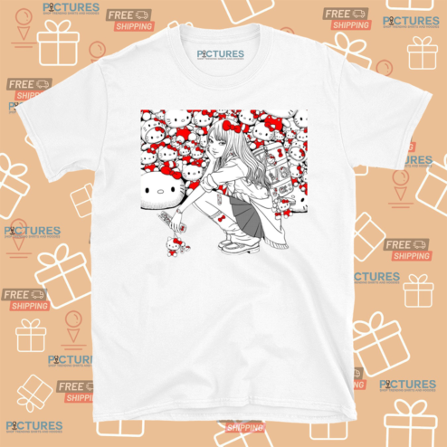 Junji Ito Tomie x Sanrio Hello Kitty Shirt
