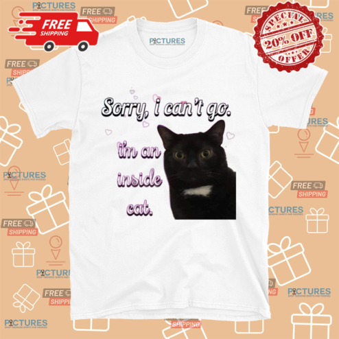 Sorry I Cant Go I Am An Inside Cat Shirt