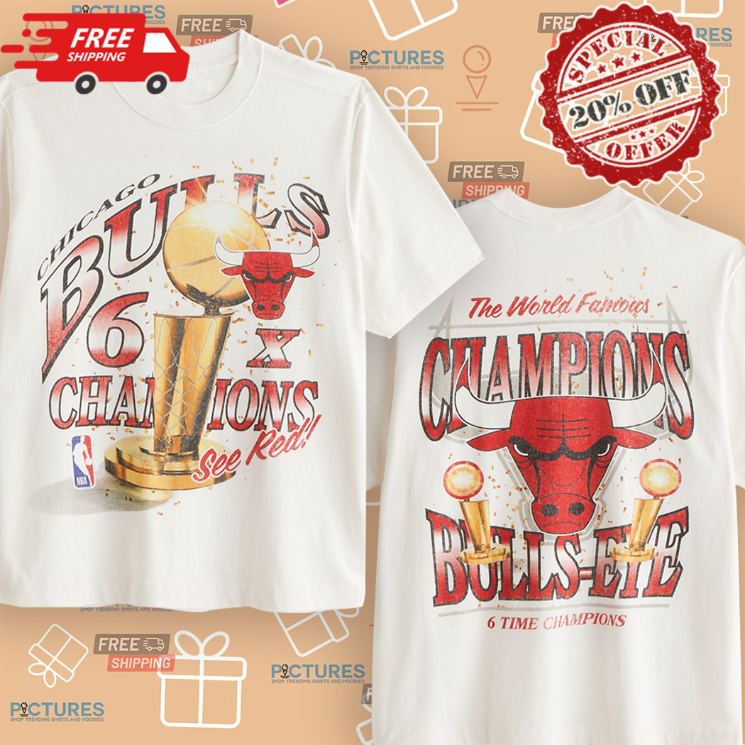 Chicago Bulls 6 Time Champions See Red Shirt