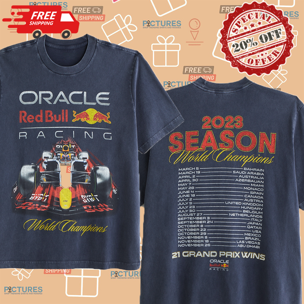 Oracle Red Bull Racing 2023 Season World Champions Shirt