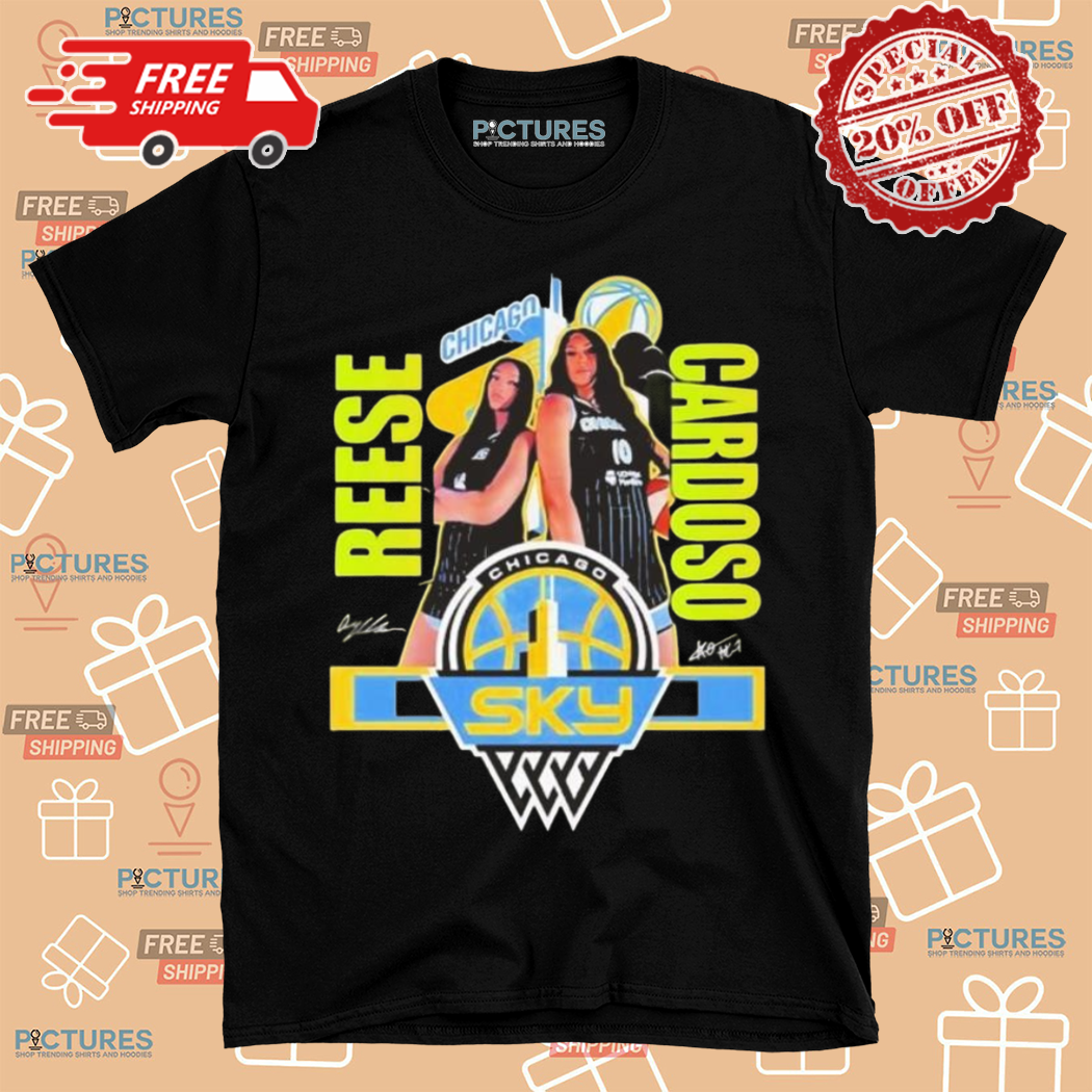 Reese And Cardoso Chicago Sky Basketball Graphic Signatures 2024 Shirt