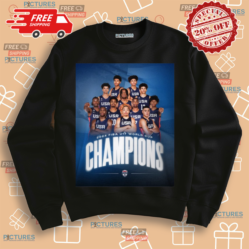 USA Basketball Team Players 2024 Fiba U17 World Cup Champions Shirt USA Basketball Team Players 2024 Fiba U17 World Cup Champions Shirt