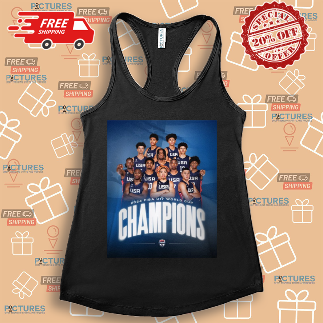 USA Basketball Team Players 2024 Fiba U17 World Cup Champions Shirt USA Basketball Team Players 2024 Fiba U17 World Cup Champions Shirt
