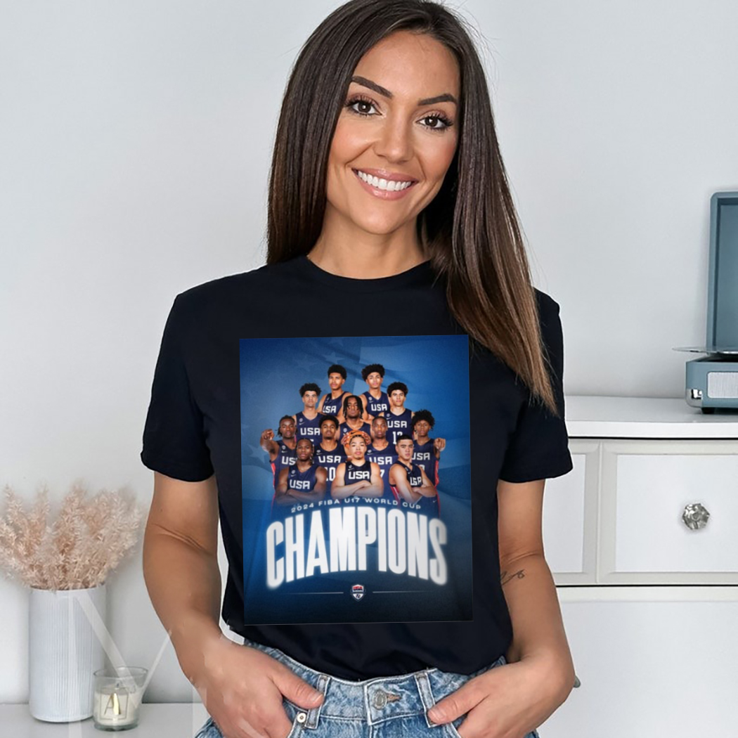 USA Basketball Team Players 2024 Fiba U17 World Cup Champions Shirt USA Basketball Team Players 2024 Fiba U17 World Cup Champions Shirt