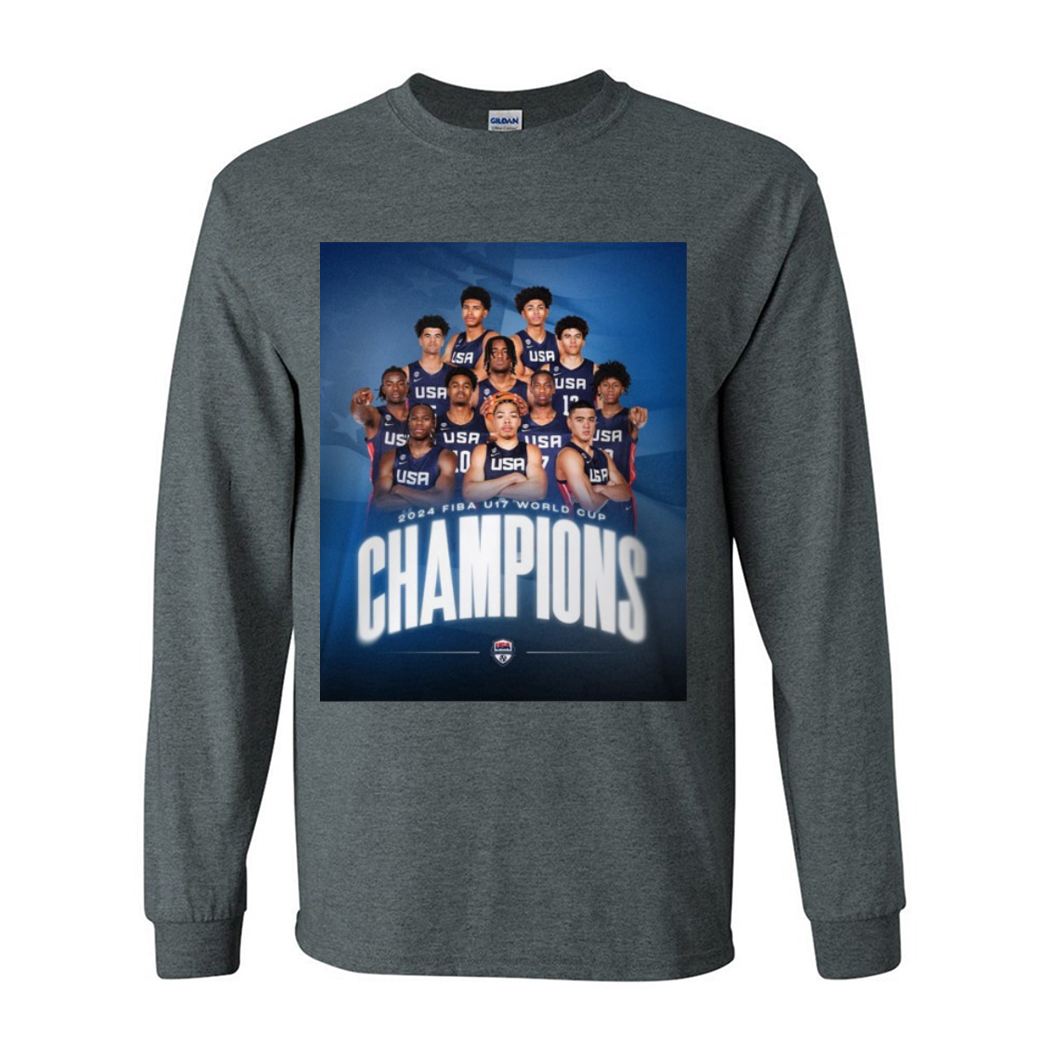 USA Basketball Team Players 2024 Fiba U17 World Cup Champions Shirt USA Basketball Team Players 2024 Fiba U17 World Cup Champions Shirt