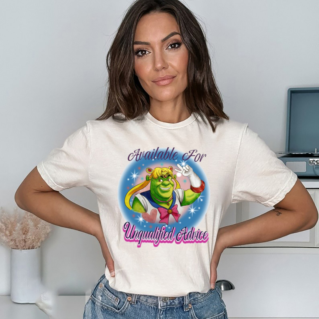 Sherk Sailor Moon Available For Unqualified Advice Shirt Sherk Sailor Moon Available For Unqualified Advice Shirt
