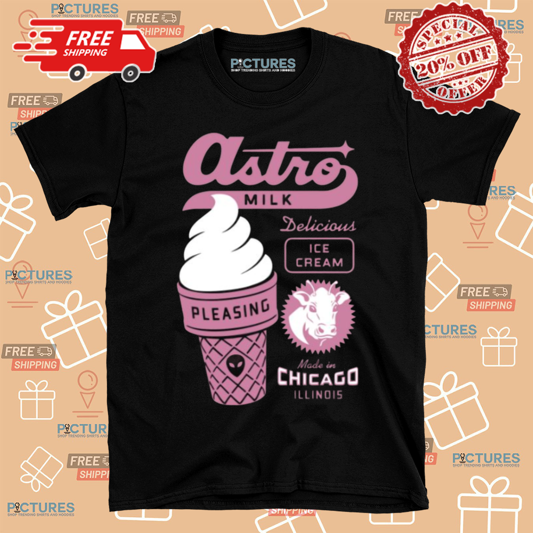 Astro Milk Delicious Ice Made In Chicago Illinois Shirt