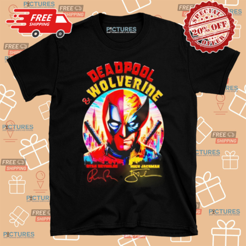 Deadpool And Wolverine Ryan Reynolds Hugh Jackman Signatures Shirt