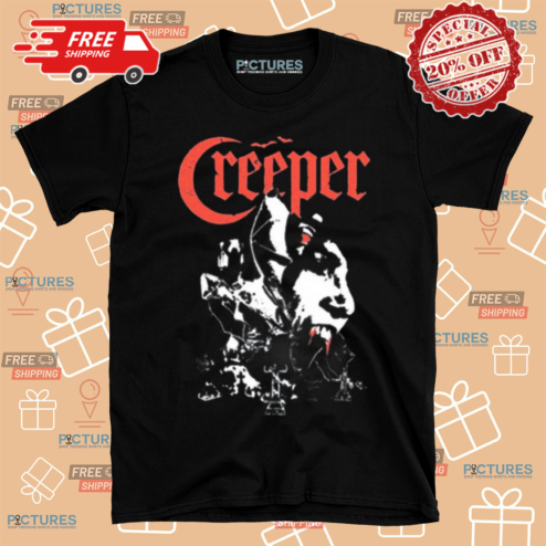 Creepercult Creeper Branca Vampire Shirt